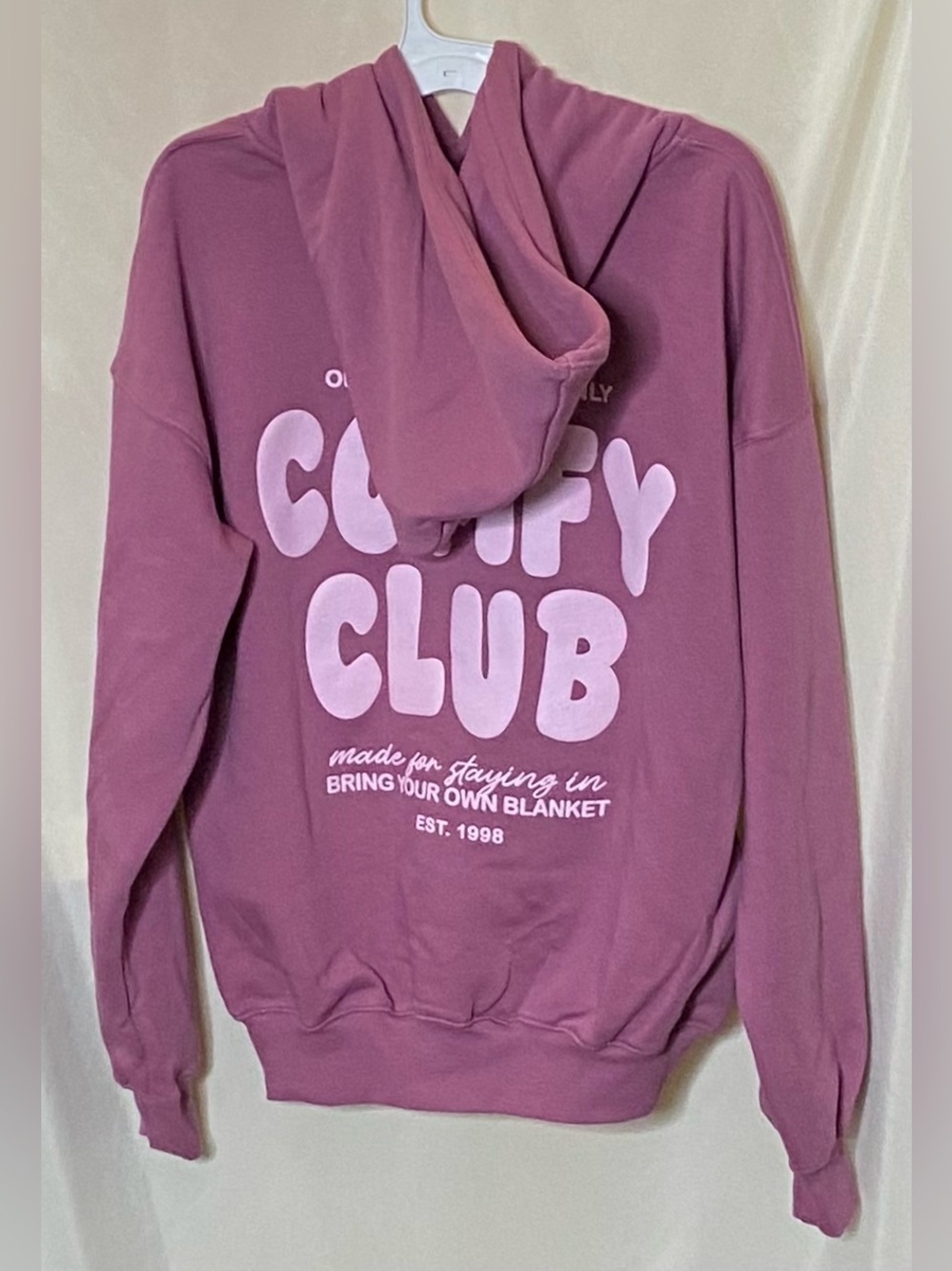 NWT Wild Fable Mauve Pink Sleep Dept Cozy Oversized Hoodie Sweatshirt M - Picture 7 of 10